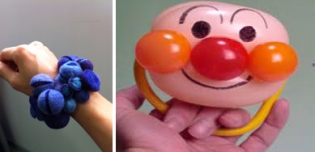 左：饰物制作工作坊相片 / 右：创意气球艺术工作坊相片