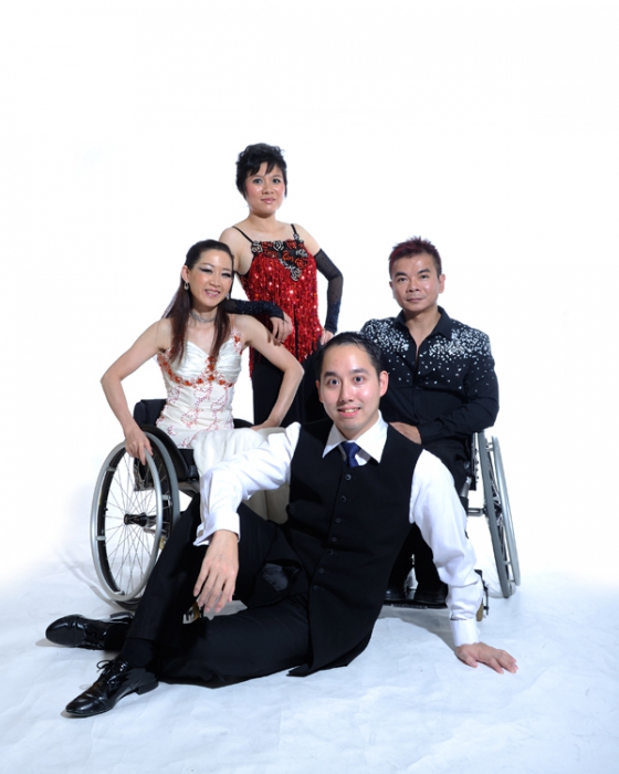 Group photo of dancers of “Wheelchair Latin Dance - Love”