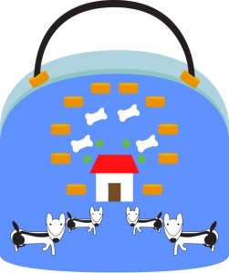 蕭沖電腦繪圖設計作品《我的小狗-紙袋》
