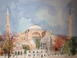 高楠繪畫作品《土耳其、清真寺》
